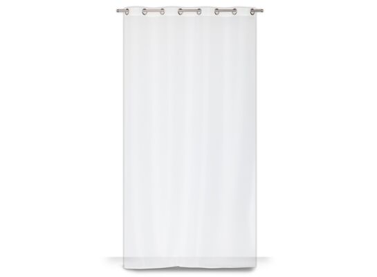 Firana na przelotkach biała 280 x 160 cm jednokolorowa