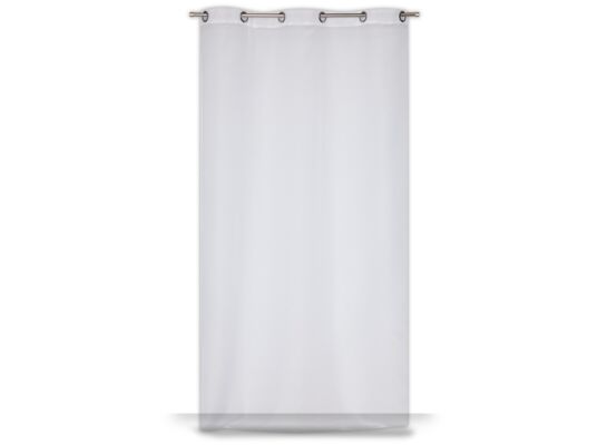 Firana na przelotkach biała 140 x 240 cm jednokolorowa 