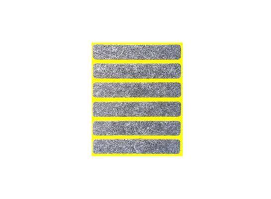 Samoprzylepne podkładki filcowe szare Premium grubość 6 mm 16 x 92 ANDPOL