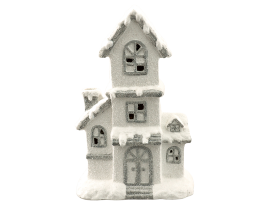 Figurka ceramiczna Dom LED 34 cm