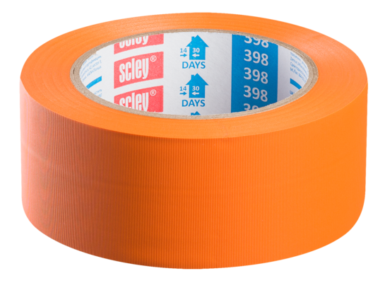 Taśma ochronna 398, 38 mm x 33 m tynkarska, karbowana 30 dni SCLEY