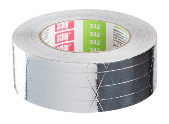 Taśma aluminiowa 542, 48 mm x 33 m zbrojona SCLEY