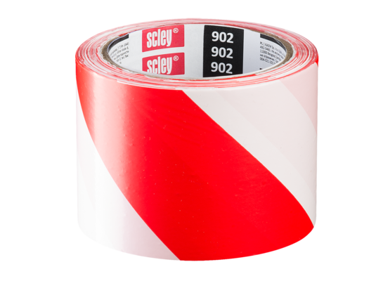Taśma ostrzegawczo-ogrodzeniowa 902, 120 mm x 100 m SCLAY