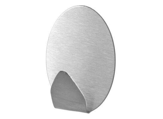 Wieszaki samoprzylepne owalne 2 sztuki NIKO srebrny