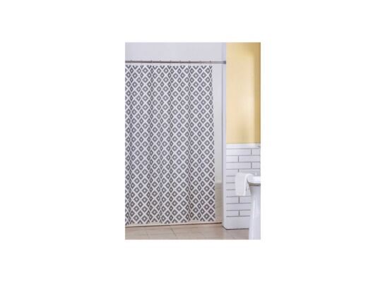 Zasłonka PEVA 180 x 180 cm biało-szara