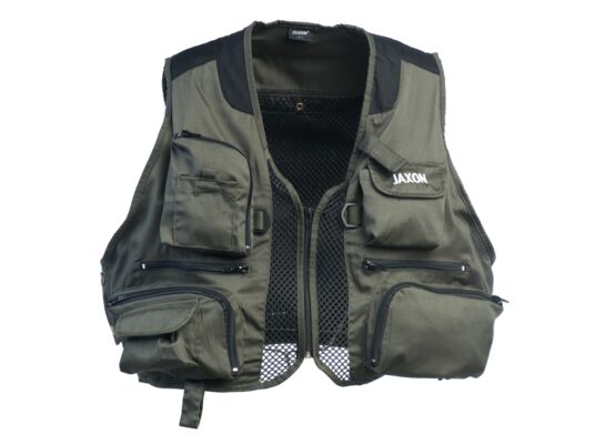 Kamizelka wędkarska L khaki / czarny Jaxon