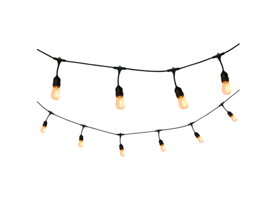 Girlanda 6,2 m E27 10xfilament 36V 6W