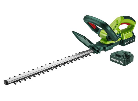 Nożyce do żywopłotu akumulatorowe VES, 2 x 18V, Li-Ion / 1,3 Ah, szerokość cięcia 510 mm VERTO