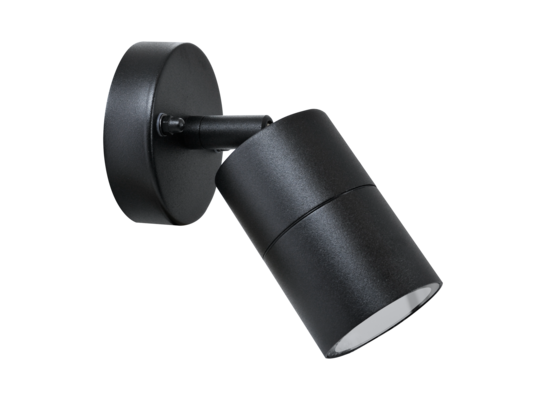 Kinkiet inox POLUX OLIMP SG674B 1xGU10 czarny