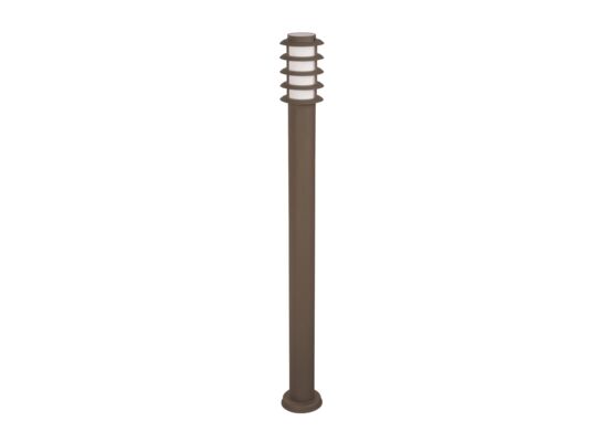 Lampa inox POLUX SERENA SG1040-100BR rastry brązowa