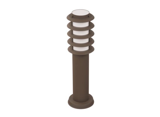Lampa inox POLUX SERENA SG1040-45BR rastry brązowa