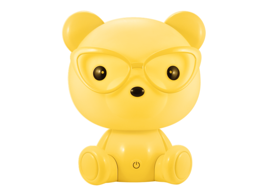 Lampa Polux MIŚ OKULARNIK LED 2,5 W żółta