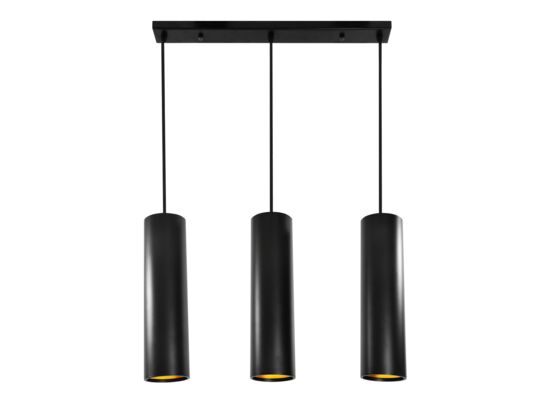 Lampa wisząca IL MIO LATI czarny mat+złoty w środku