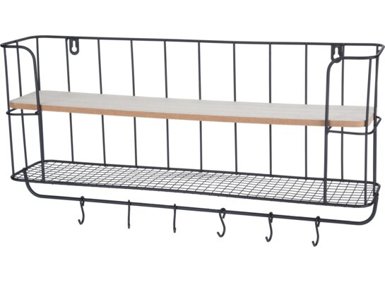 Wieszak kuchenny z haczykami 41 x 11,2 x 22 cm