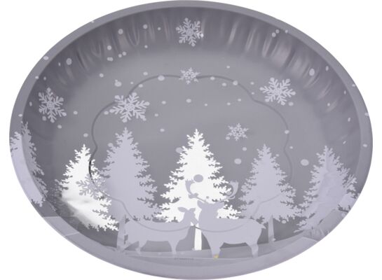 Talerz świąteczny okrągły 25,5 x 3