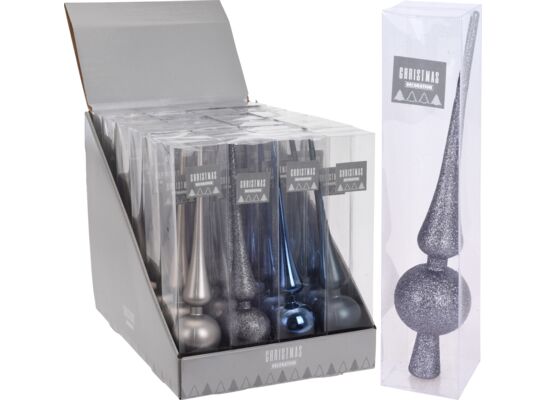 Czubek na choinkę Mroźna Zima 28 cm mix