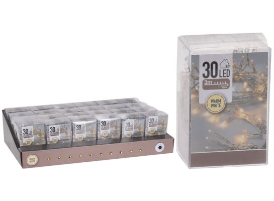 Lampki choinkowe LED 30 ciepły biały