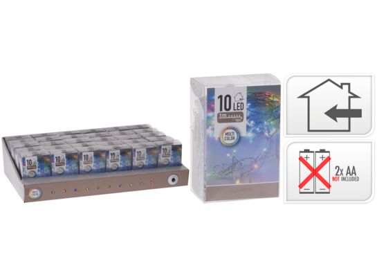 Lampki choinkowe LED 10 multikolor