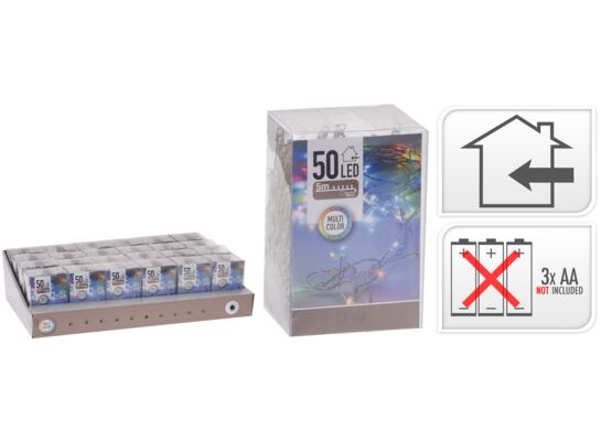 Lampki choinkowe LED 50 multikolor