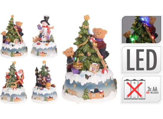 Dekoracja scenka z elementami LED mix