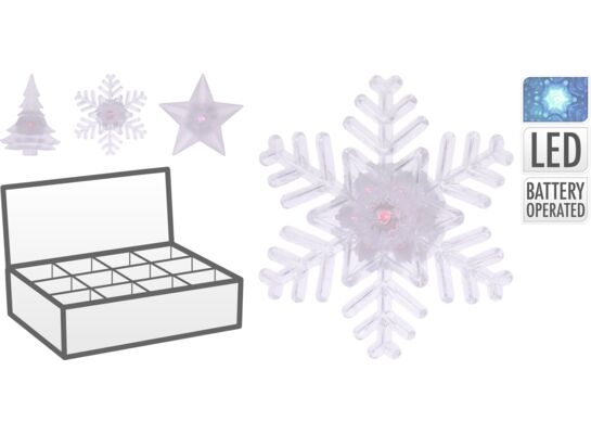 Dekoracja na okno LED przyssawka 9 cm