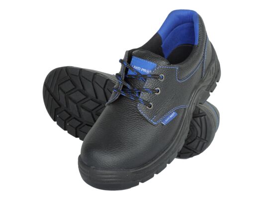 Półbuty obuwie bezpieczne LAHTI PRO skórzane czarno niebieskie 39