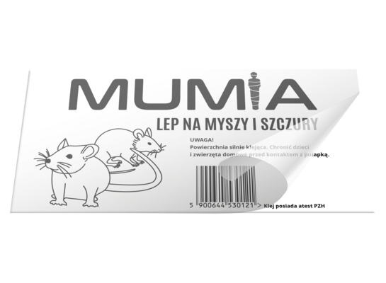 Lep na myszy i szczury 2 sztuki 260 x 130 mm Mumia