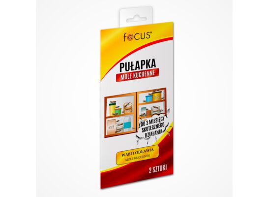 Pułapka focus zwalcza mole kuchenne 2 sztuki FOCUS