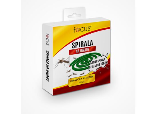 Spirala focus zwalczająca komary i meszki 10 sztuk FOCUS