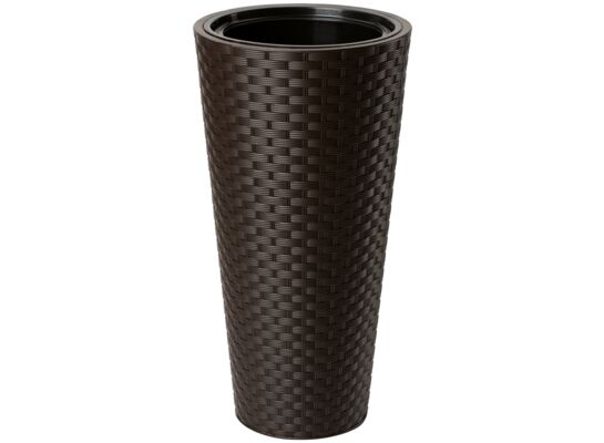 Donica RATTANA SLIM 30 ciemny brąz