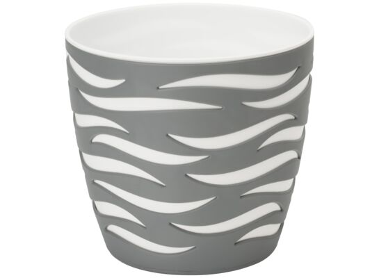 Doniczka SAHARA DUO 14 beton + biały