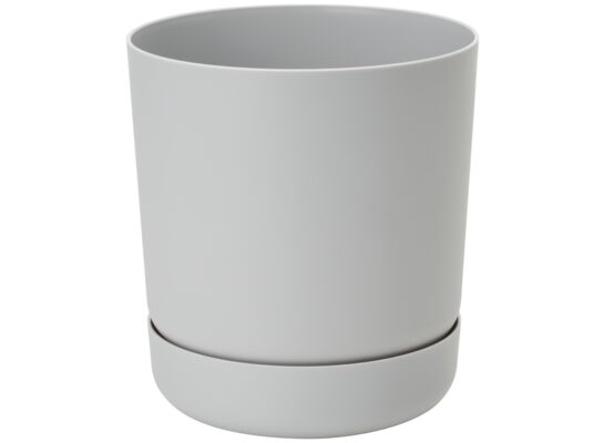 Doniczka SATINA z podstawką 13 platyna