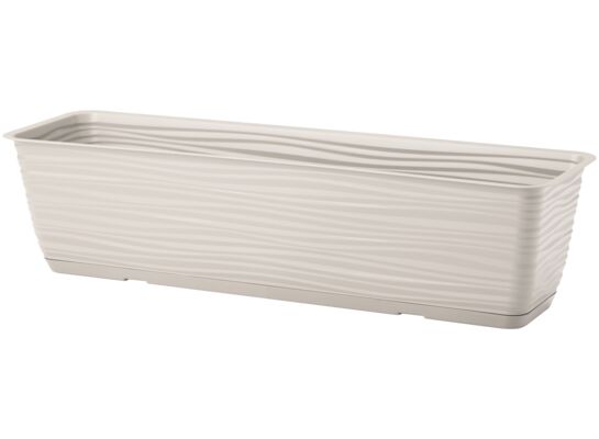 Skrzynka Sahara z podstawką 60 cm jasnoszara