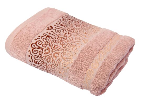 Ręcznik łazienkowy Arabesca 140 x 70 Róż L bawełna TEXPOL
