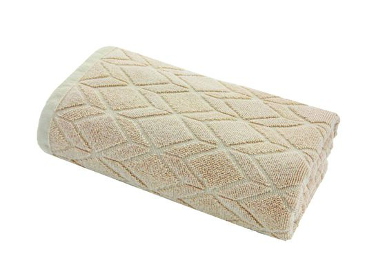 Ręcznik łazienkowy Geometric 70 x 50 Cappuccino bawełna TEXPOL