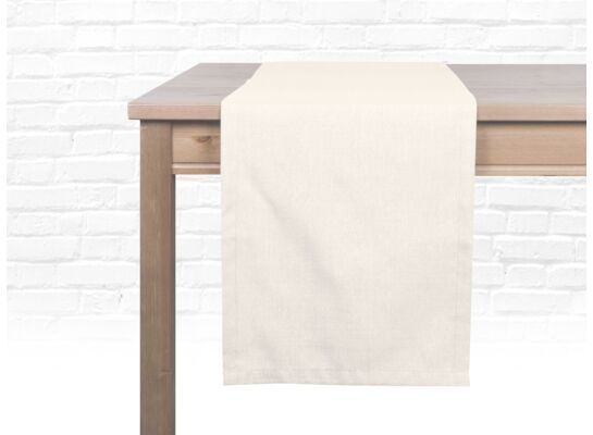 Bieżnik błyszczący Angelo kremowy