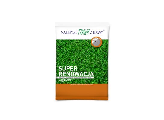 Mieszanka Super Renowacja 0,5 kg folia Najlepsze Trawy z Iławy