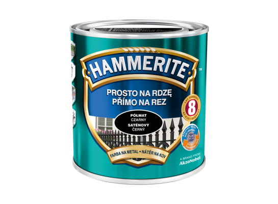 Farba Prosto Na Rdzę Czarny Półmat 0,7 l Hammerite