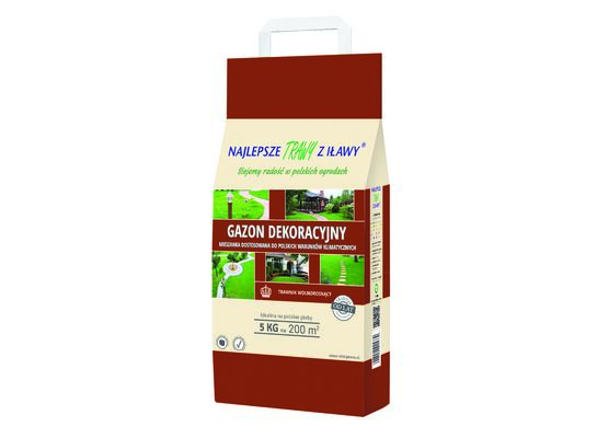 Mieszanka Gazon Dekoracyjny 5 kg worek Najlepsze Trawy z Iławy