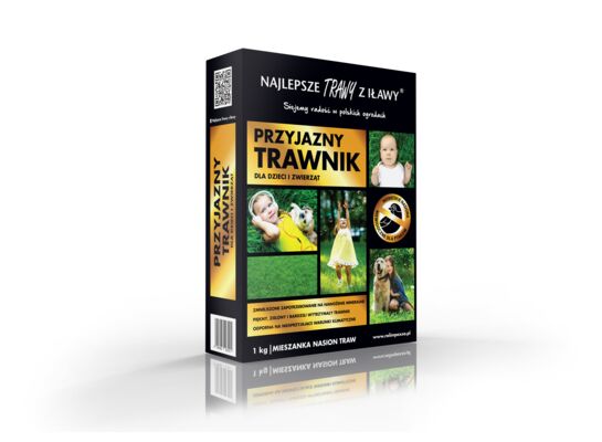 Mieszanka Przyjazny trawnik 1 kg karton Najlepsze Trawy z Iławy