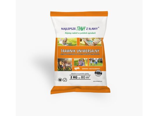Trawnik uniwersalny 2 kg folia Najlepsze Trawy z Iławy