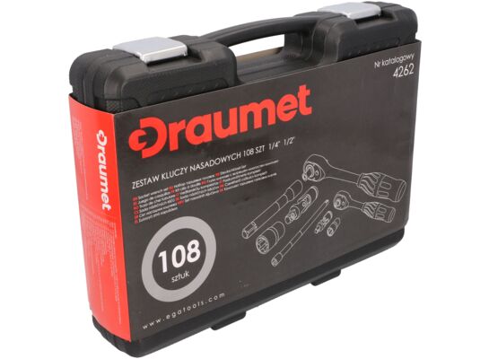 Klucze nasadowe 108 części 1/2” 1/4" DRAUMET