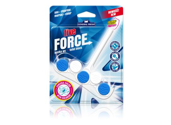Kostka WC Five Force 50 g chlor morze General Fresh