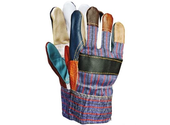 Rękawice ocieplane wzmacniane skórą