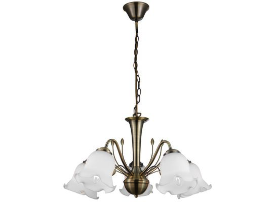 Zwis Campanula 5 x E27 60 W patyna