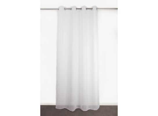 Firana na przelotkach 135 x 260 cm biała
