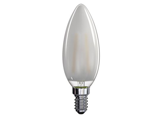 Żarówka LED Filament candle matowa 4W E14 ciepła biel