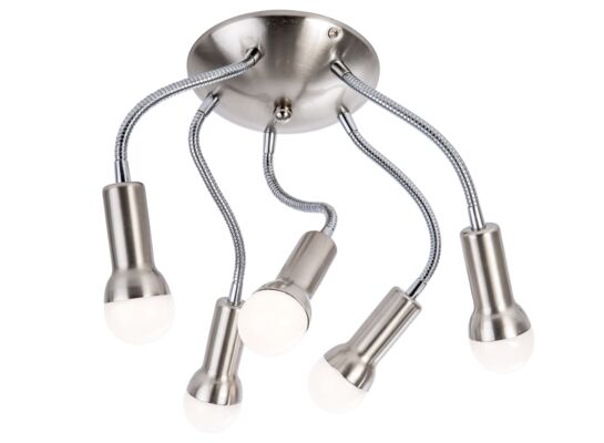 Plafon Mia 5 x E14, 3W nikiel mat LED