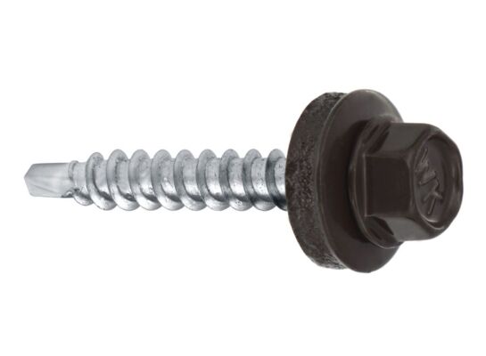 Wkręt samowiercący farmerski 4,8 x 35 RAL 8019 Wkręt-met