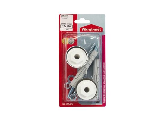 Komplet do mocowania pisuaru 12 x 80 Wkręt-met
